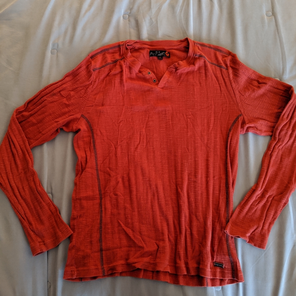 Guess v-neck long sleeve shirt